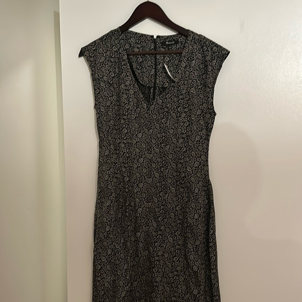 Madewell cap sleeve v-neck midi dress, Size 0